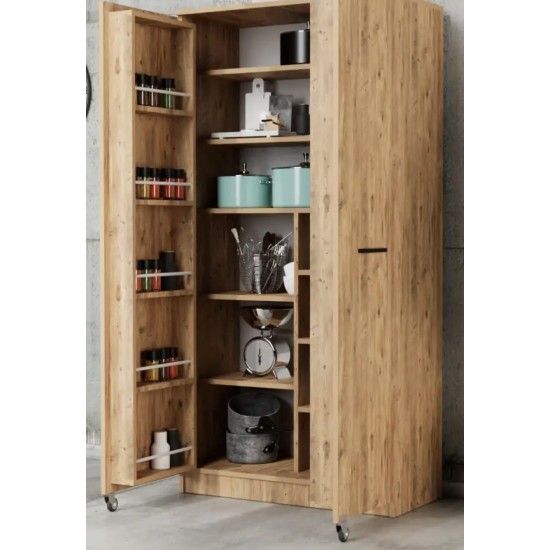 ÖZEL ÖLÇÜ  2 KAPAKLI 10 BÖLMELİ KİLER DOLABI %100 MDF