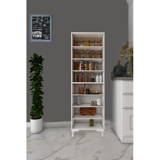 Gökberk Gb-1800 8 Raflı 2 Kapaklı Çok Amaçlı Dolap %100 Mdf
