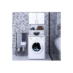 Gökberk Gb-2200 8 Raflı 2 Kapaklı Çamaşır Makinesi Dolabı