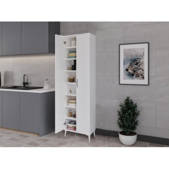 Gökberk Gb-3001 8 Raflı 2 Kapaklı Çok Amaçlı Dolap