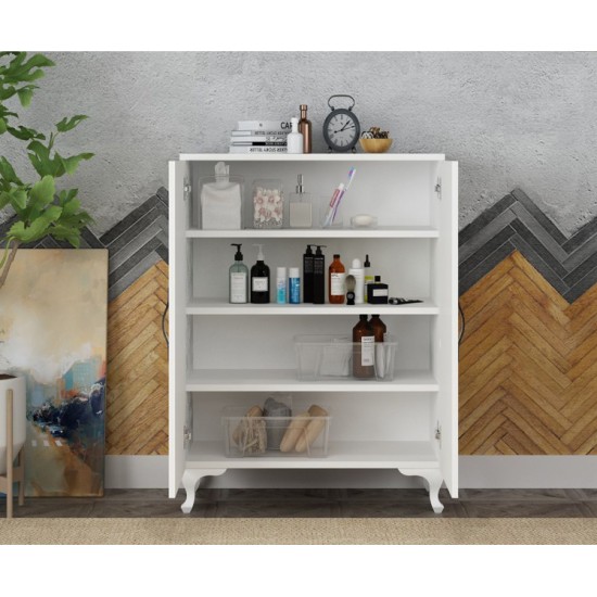 Gökberk Gb-3400 4 Bölmeli 2 Kapaklı Çok Amaçlı Dolap %100 MDF