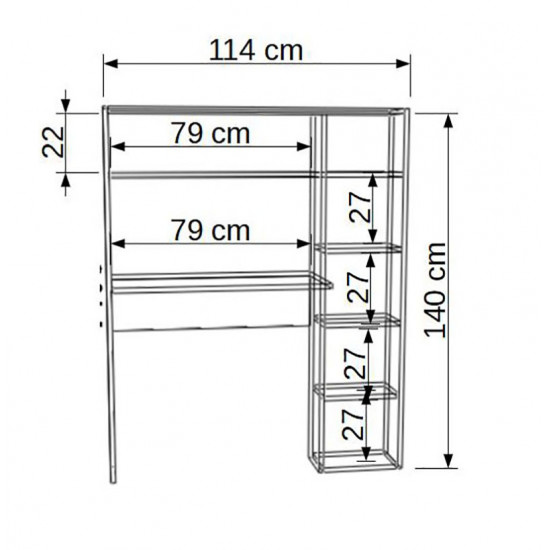 Gökberk Gb-3650 Kitaplıklı Çalışma Masası Gökberk Gb-3650 Kitaplıklı Çalışma Masası