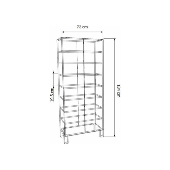 Gökberk Gb-4200M 8 Raflı 2 Kapaklı Çok Amaçlı Dolap %100 MDF Gökberk Gb-4200M 8 Raflı 2 Kapaklı Çok Amaçlı Dolap %100 MDF