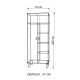 Gökberk Gb-6600M 2 Kapaklı Elbise Dolabı Gardırop %100 MDF