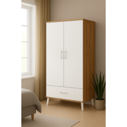 Gökberk Gb-6700S 2 Kapaklı 1 Çekmeceli Elbise Dolabı Gardırop