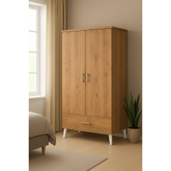 Gökberk Gb-6700S 2 Kapaklı 1 Çekmeceli Elbise Dolabı Gardırop