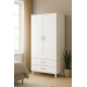 Gökberk Gb-6800S 2 Kapaklı 2 Çekmeceli Elbise Dolabı Gardırop