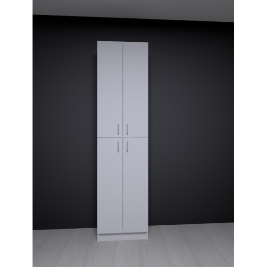 ÖZEL ÖLÇÜ 6 bÖLMELİ 4 Kapaklı Çok Amaçlı Dolap %100 MDF