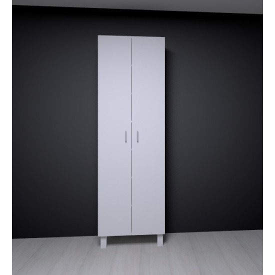 ÖZEL ÖLÇÜ 214*63*37 %100 MDF 2 KAPAKLI DOLAP