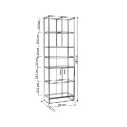 ÖZEL ÖLÇÜ 180-60-32 CM KİTAPLIK %100 MDF